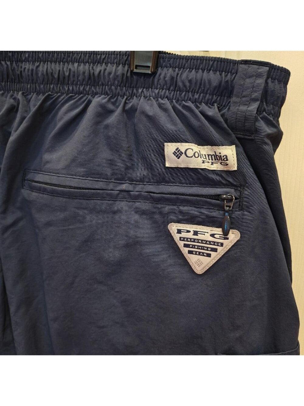 Columbia PFG Omni-Shade Fishing Gear Swim Shorts Mens 2XL Blue Quick Dry Lined